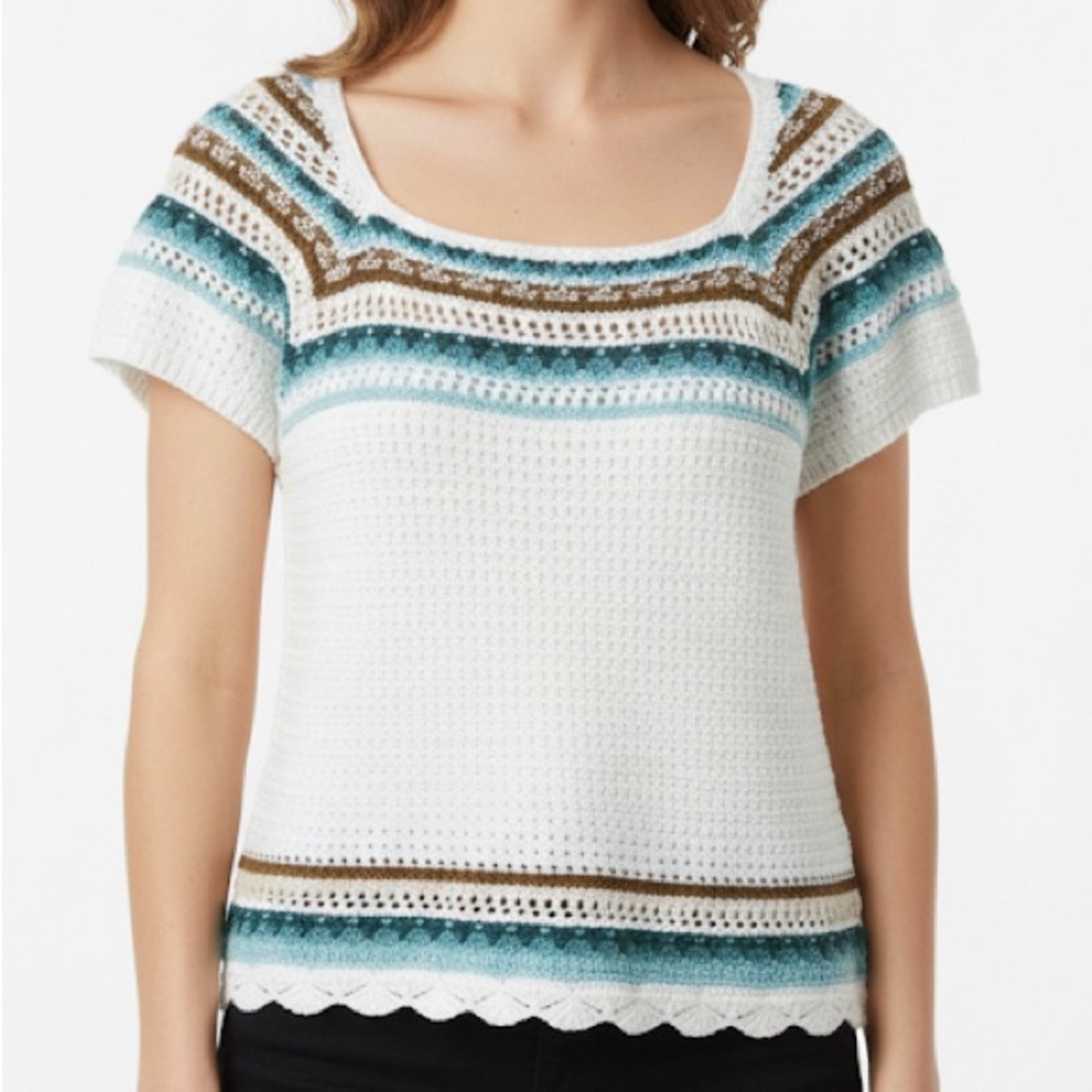 a.n.a Multicolor Knit Top